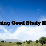 Learning Good Study Habits