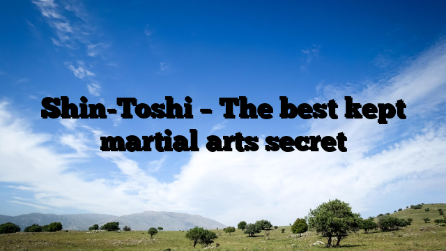 Shin-Toshi – The best kept martial arts secret